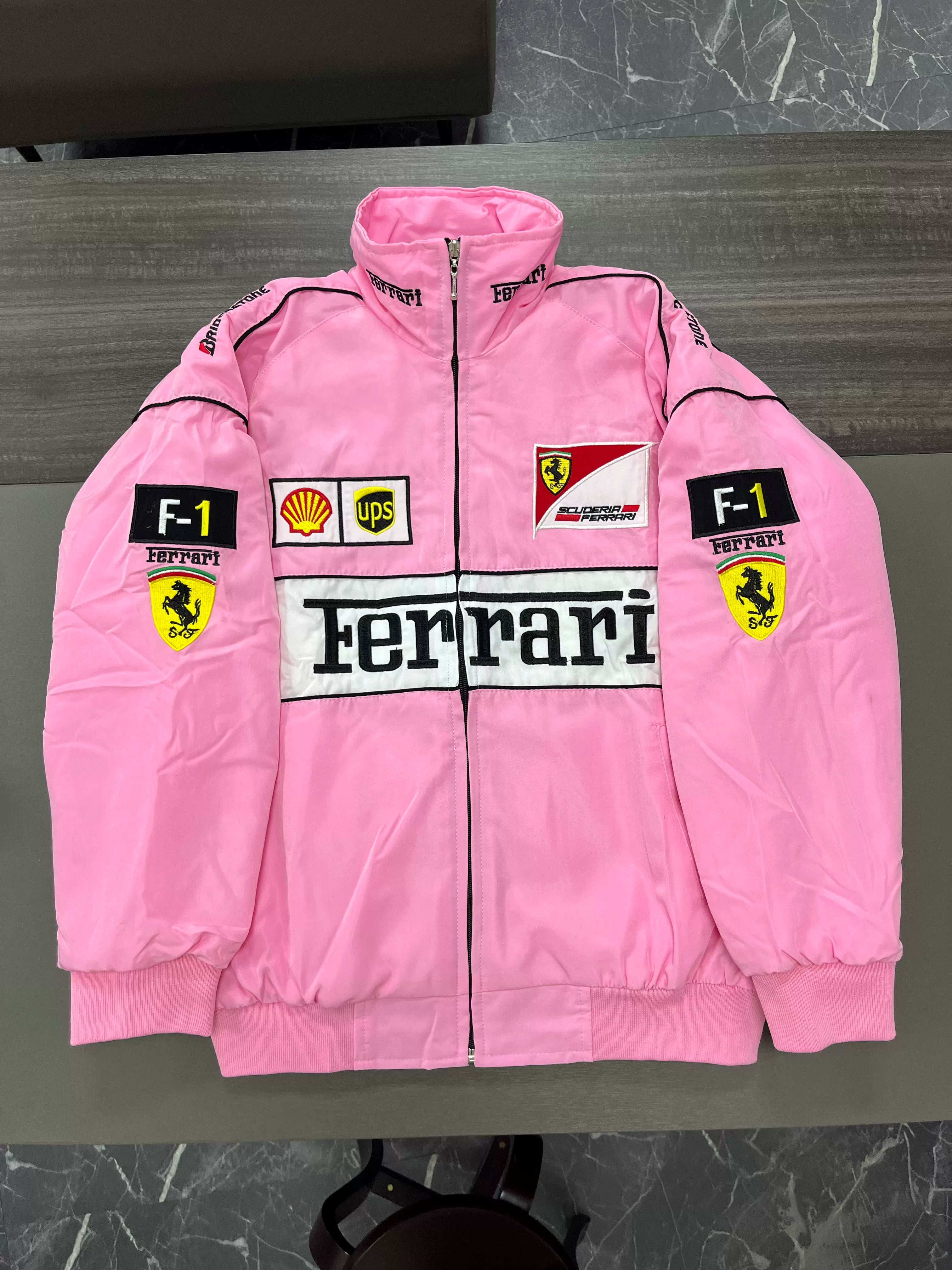 Ferrari F1 Vintage Racing Jacket - Pink Edition