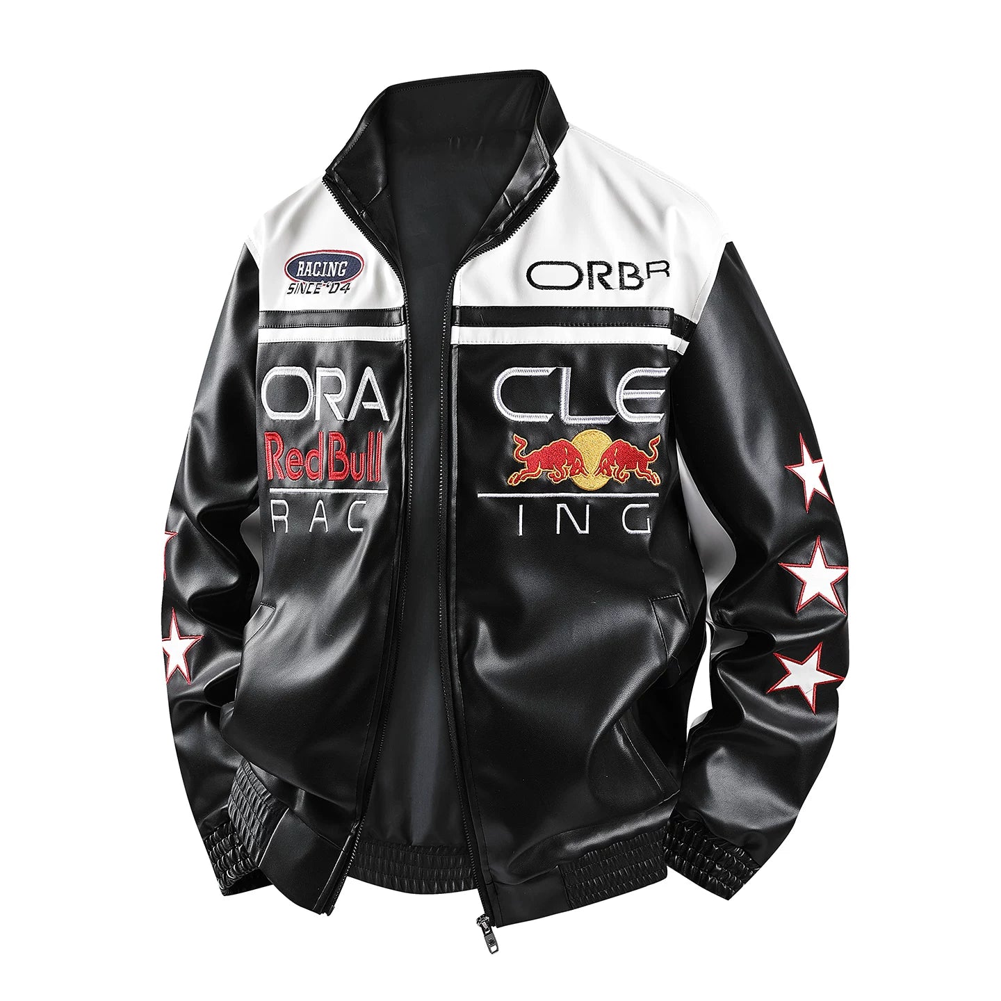 Red Bull Starts Black Color Motorcycle Racing Suit