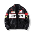 Black & White Ferrari F1 Racing Jacket