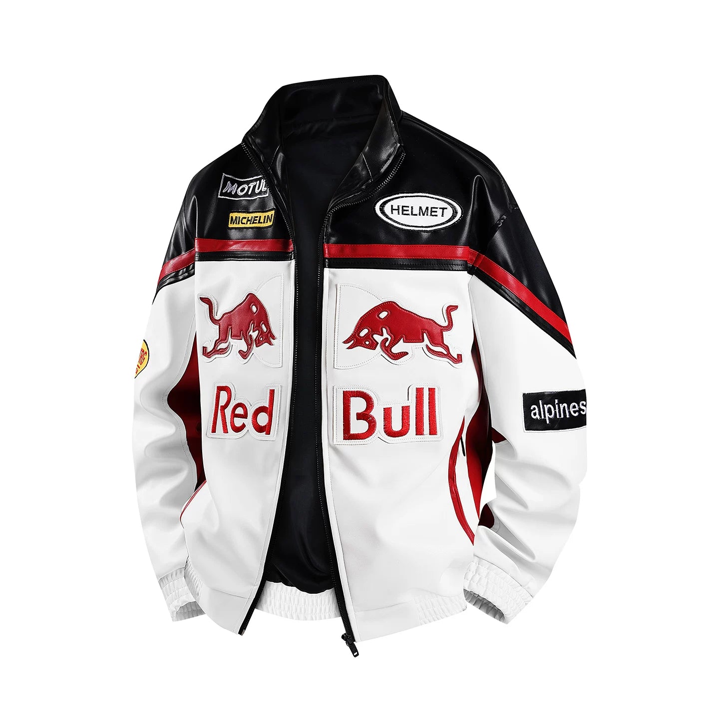 Red Bull White Color Motorcycle Racing Suit