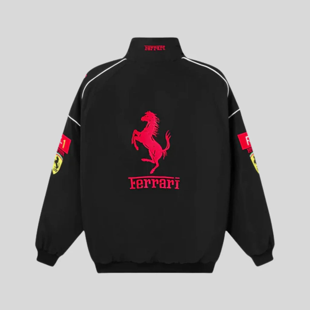 Ferrari F1 Vintage Racing Jacket - Black Edition
