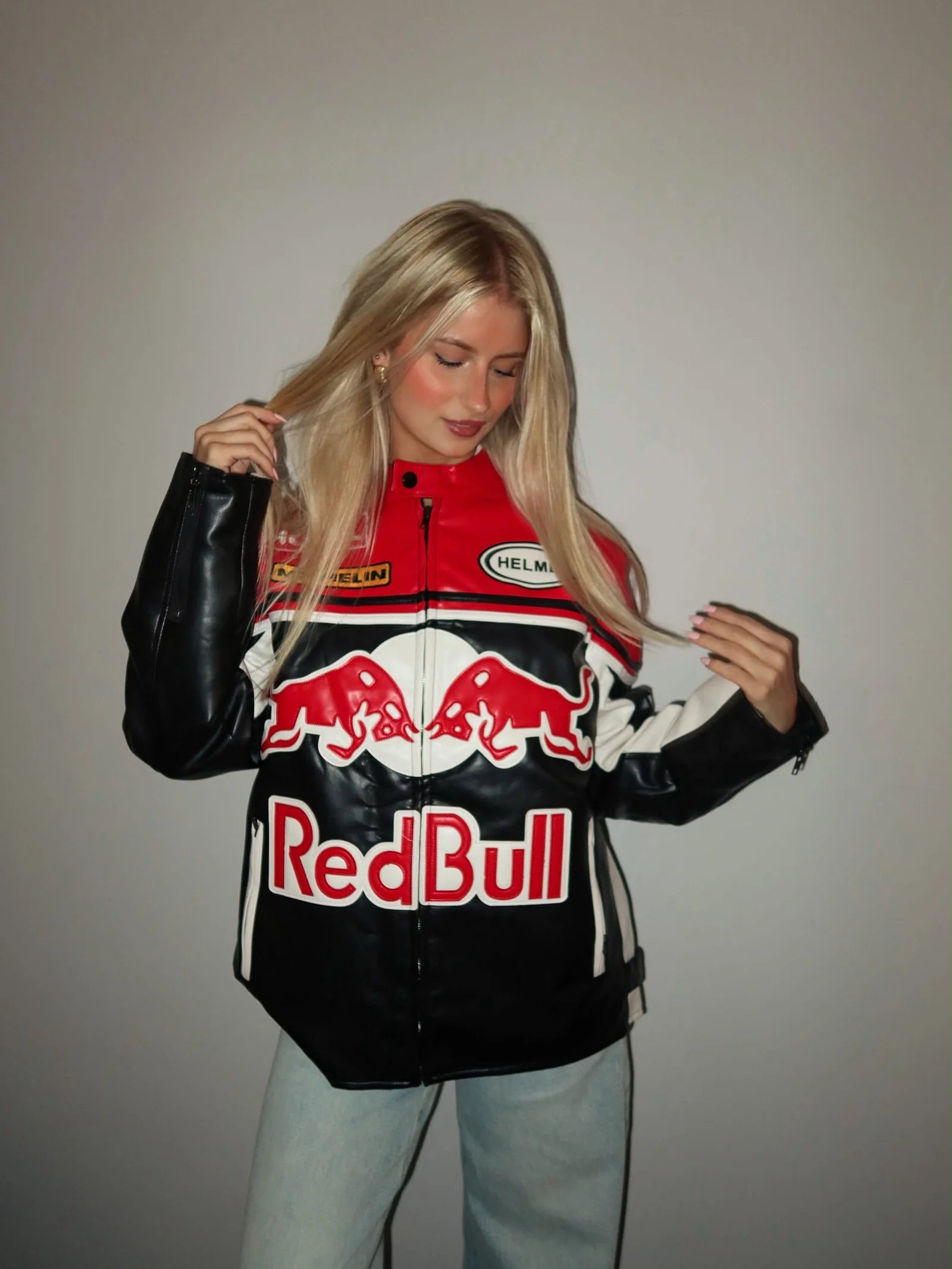 Red Bull Racing Black and White Jacket
